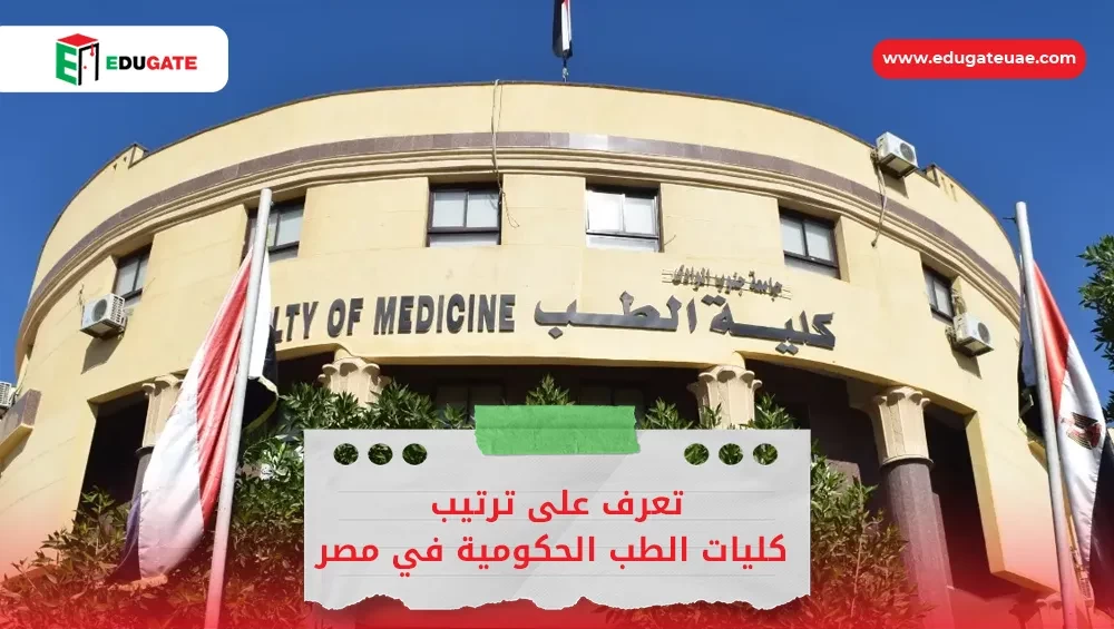 ترتيب كليات الطب الحكومية في مصر